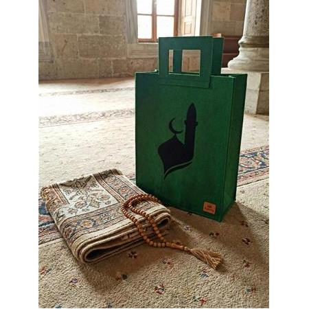 EK.BS.044 Cami ve Teravih Çantası - Seccade ve Tesbih Taşıma Çantası - 30x20x11 cm