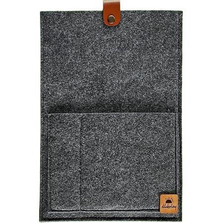 Ofis Asistanı: Cepli Keçe Dosya ve Tablet Çantası – Antrasit Gri (34x24 cm)