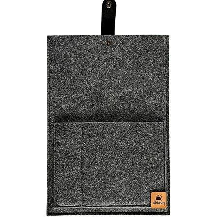 Ofis Asistanı: Cepli Keçe Dosya ve Tablet Çantası – Antrasit Gri (34x24 cm)