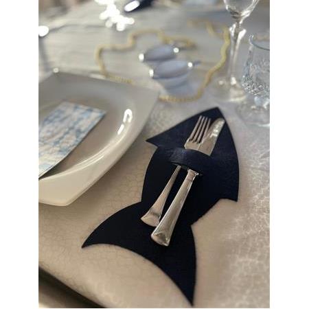 6'lı Balık Figürlü Keçe Çatal Bıçak Kılıfı Takımı