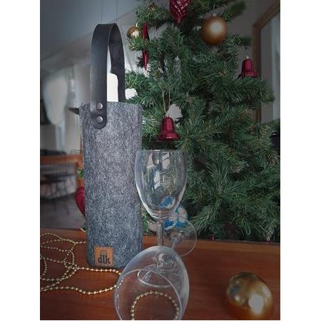 Şişe Taşıma Çantası - Hediyelik Şarap Şişe Çantası - Parti Hediyelik Şişe Kılıfı - Basic